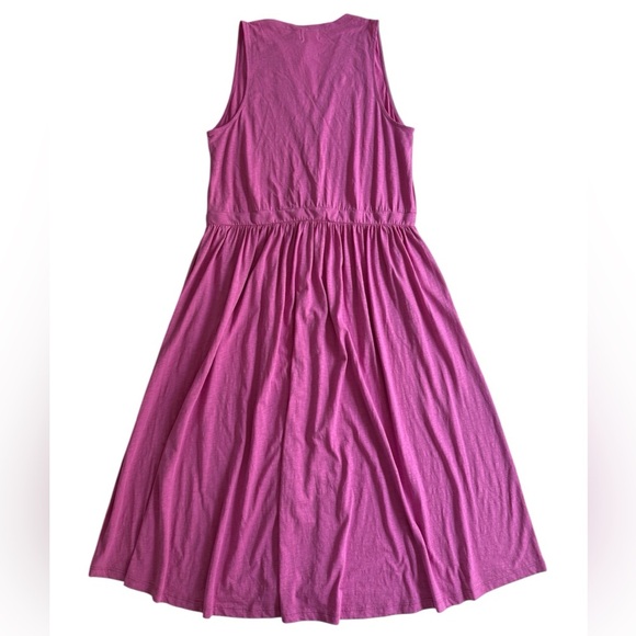 NWT Nation Ltd Brianna Midi  Rosebud Pink Dress Large L Beach Lightweight Casual - Picture 10 of 13